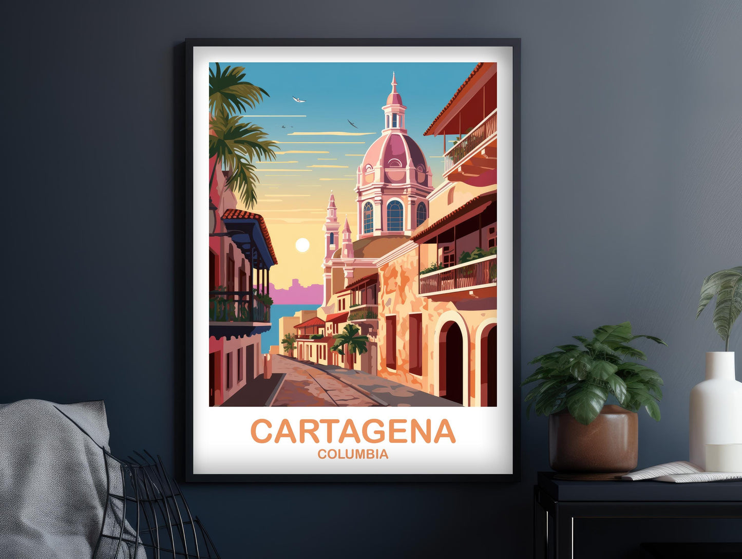 Cartagena Columbia Travel Poster, Columbia Wall Art, Cartagena Columbia Poster, Columbia Travel Wall Art, South America Travel | T2SA_COCA1