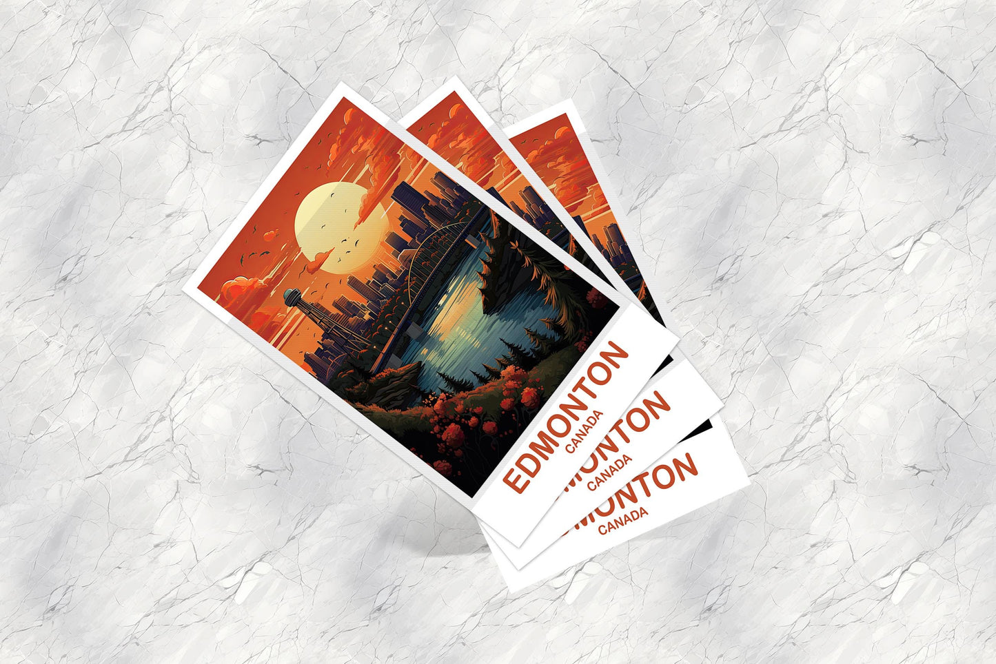 Edmonton Alberta Travel Postcard, Alberta Postcard, Edmonton Postcard, Alberta Travel Postcard, Canada Postcard | T2NA_ABED1_P