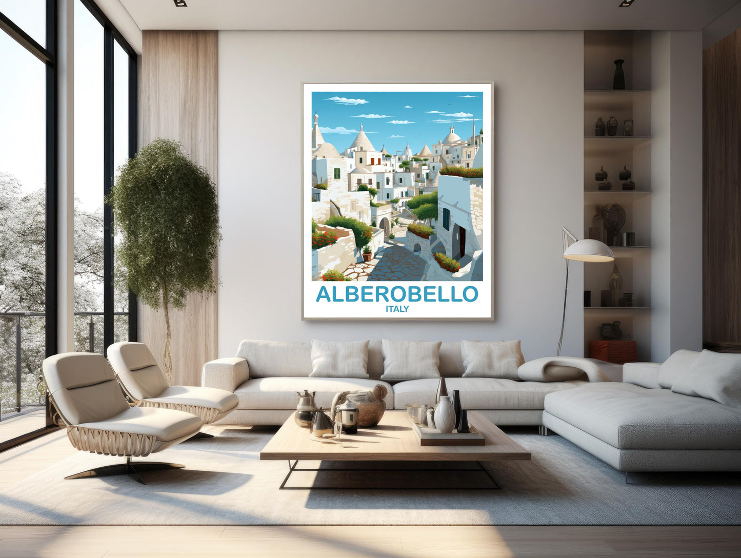 Alberobello Italy Travel Poster, Alberobello Poster Art, Italy Poster, Alberobello Travel Wall Art, Italy Travel Wall Art | T2EU_ITAL1