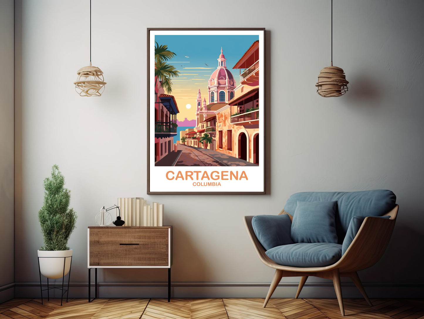 Printable Cartagena Columbia Travel Print, Columbia Wall Art, Digital Cartagena Columbia Poster, Columbia Travel Wall Art | DT2SA_COCA1