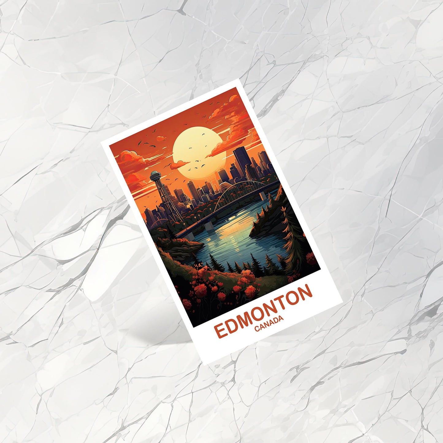 Edmonton Alberta Travel Postcard, Alberta Postcard, Edmonton Postcard, Alberta Travel Postcard, Canada Postcard | T2NA_ABED1_P