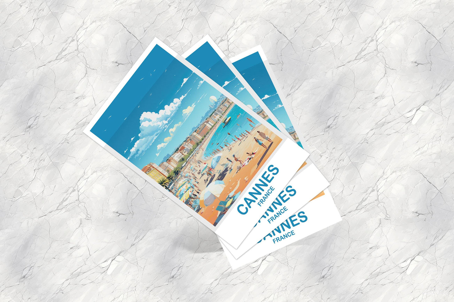 Cannes France Travel Postcard, Cannes Postcard, Cannes France Art Print, France Postcard, French Postcard, Europe Postcard | T2EU_FRCAN1_P