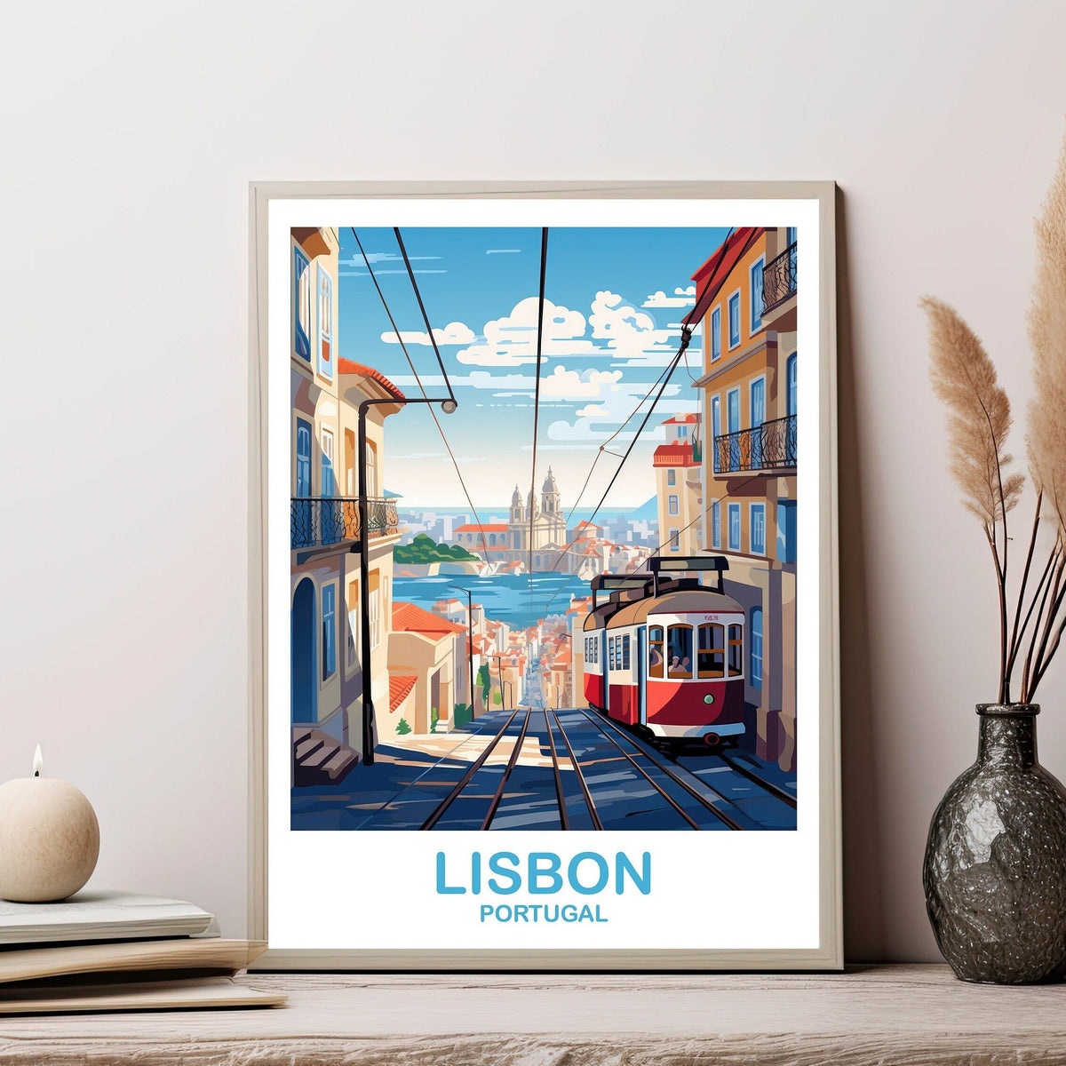Lisbon travel poster