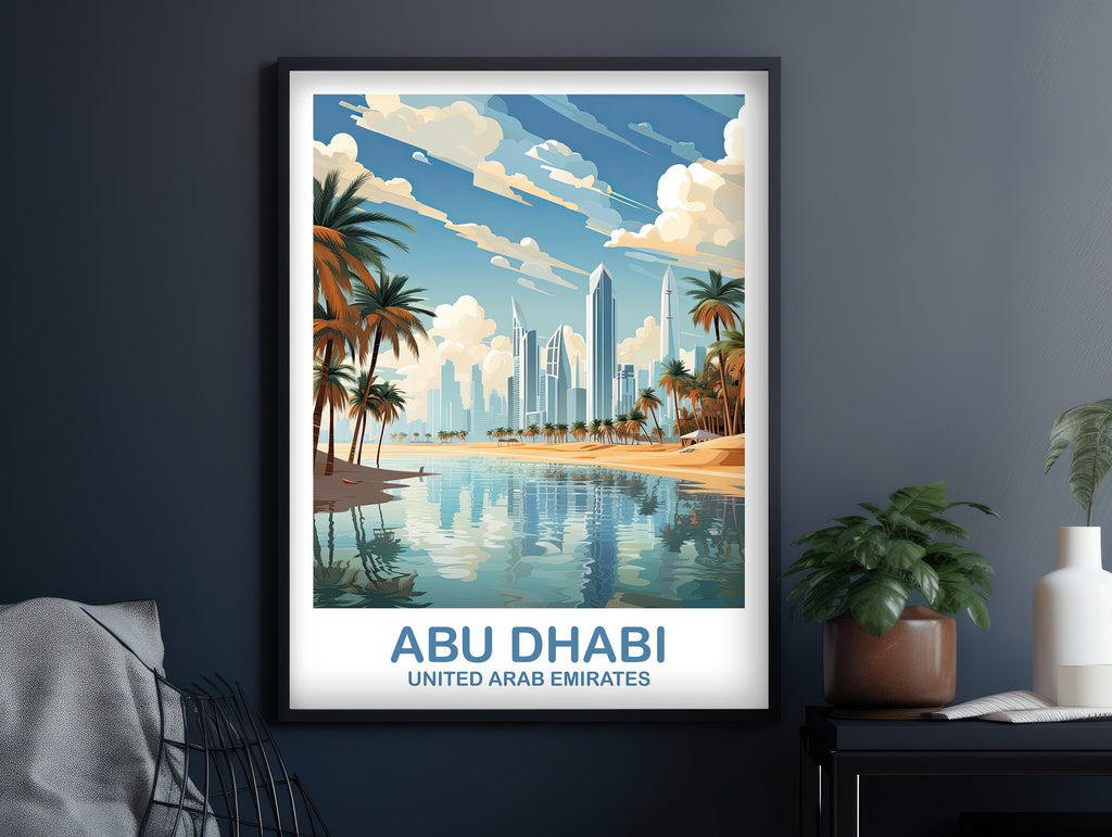 Abu Dhabi, United Arab Emirates — Travel Poster (Design 2)