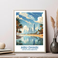 Abu Dhabi, United Arab Emirates — Travel Poster (Design 2)