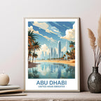 Abu Dhabi, United Arab Emirates — Travel Poster (Design 2)