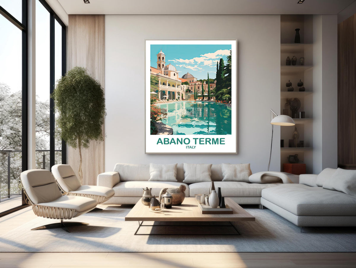 Abano Terme, Italy — Travel Poster (Design 1)