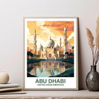 Abu Dhabi, United Arab Emirates — Travel Poster (Design 1)