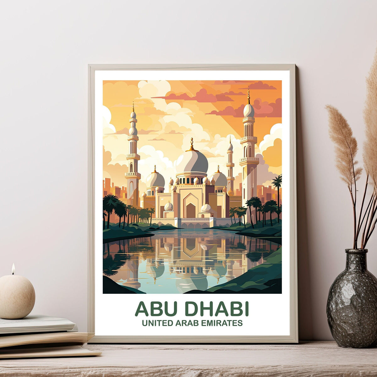 Abu Dhabi, United Arab Emirates — Travel Poster (Design 1)