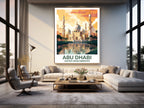 Abu Dhabi, United Arab Emirates — Travel Poster (Design 1)