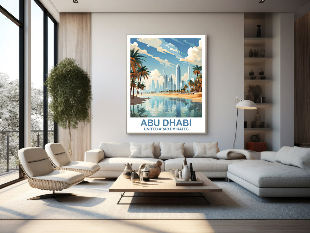 Abu Dhabi, United Arab Emirates — Travel Poster (Design 2)