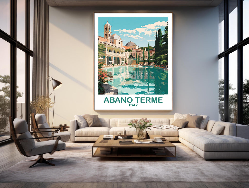 Abano Terme, Italy — Travel Poster (Design 2)