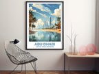 Abu Dhabi, United Arab Emirates — Travel Poster (Design 2)