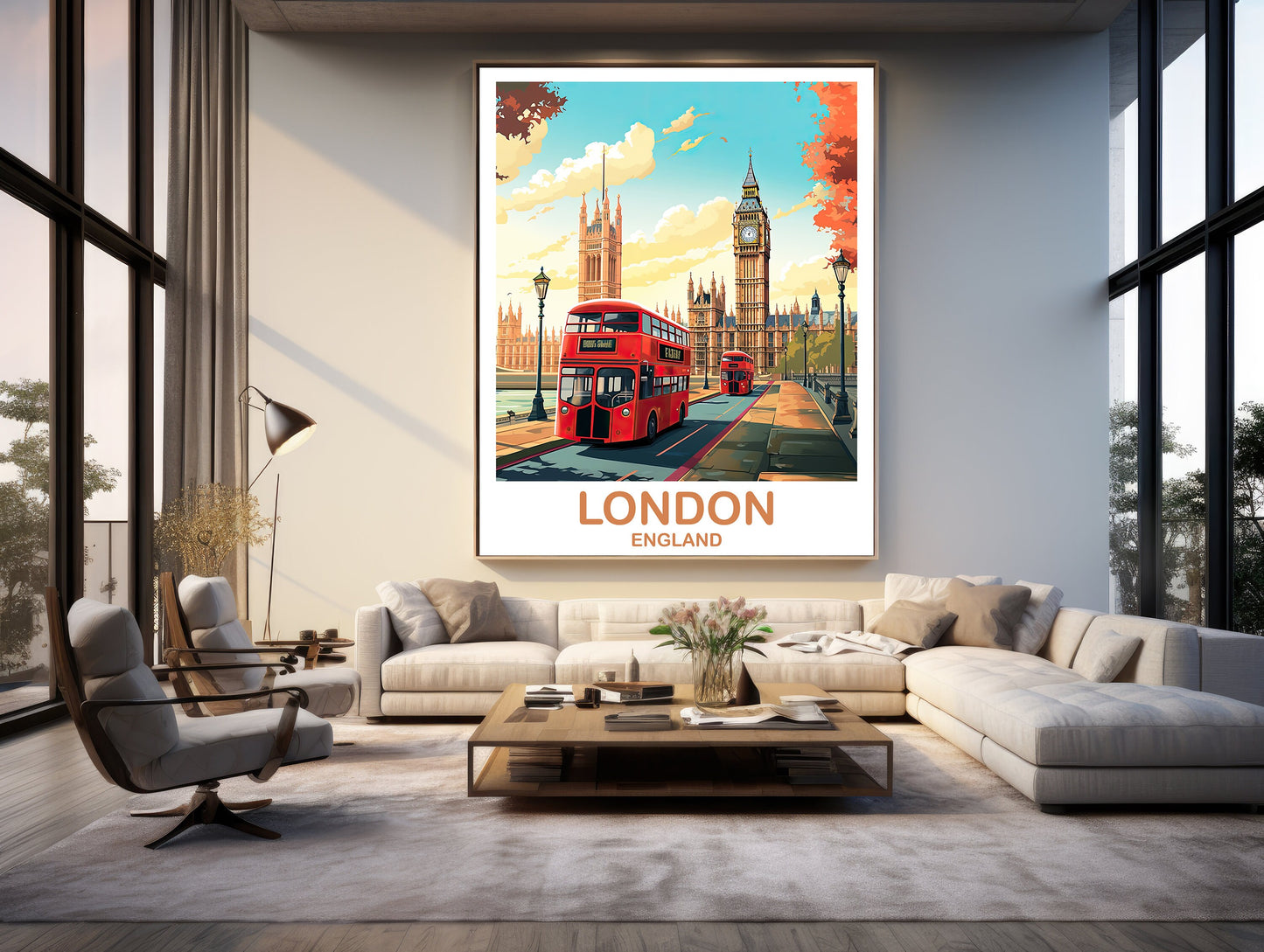 London Travel Art Poster, London Travel Art, England Poster, Big Ben Travel Wall Art, England Travel Wall Art | T2EU_ENLO2