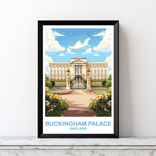 Downloadable Buckingham Palace Travel Art, London Travel Art, England Poster, Buckingham Travel Art, England Travel Wall Art | DT2EU_ENLO1