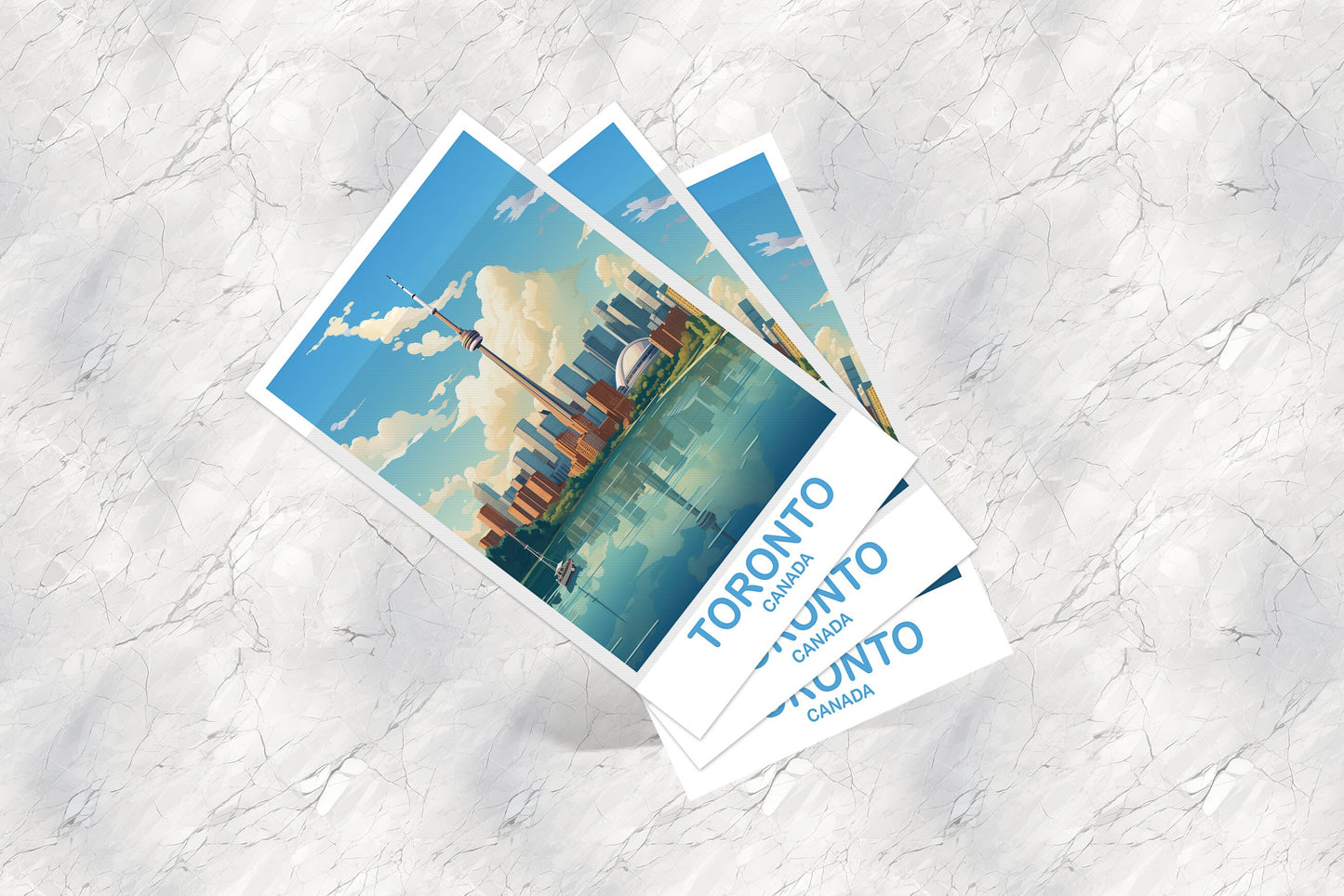 Toronto Travel Postcard, Ontario Travel Postcard, Toronto Postcard, City Skyline Postcard, Lake Ontario | T2NA_ONTO3_P