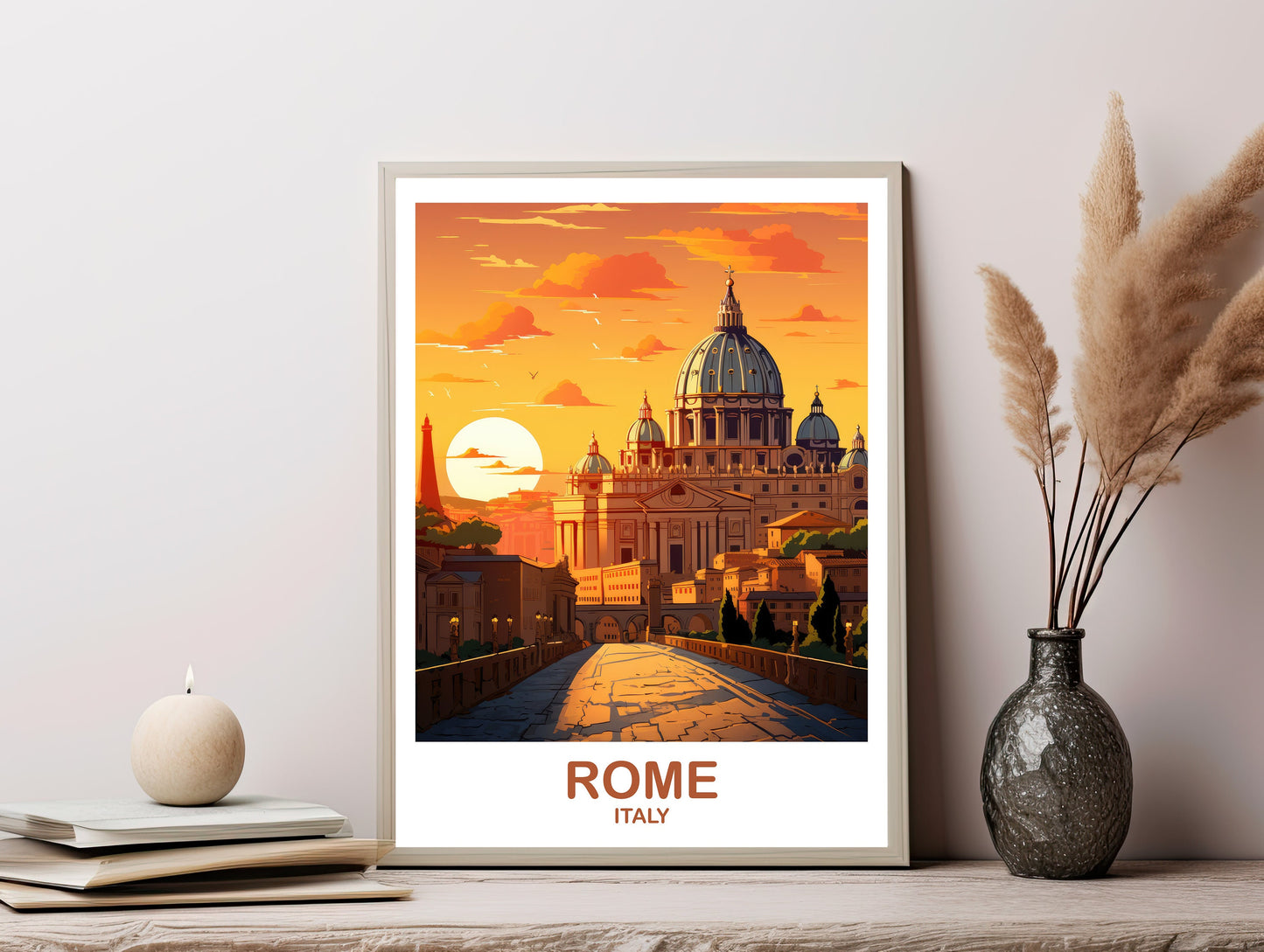 Printable Rome Travel Wall Art, Digital Rome Travel Art, Rome Travel Wall Art, Italy Travel  Art, Rome Digital Download  | DT2EU_ITRO1