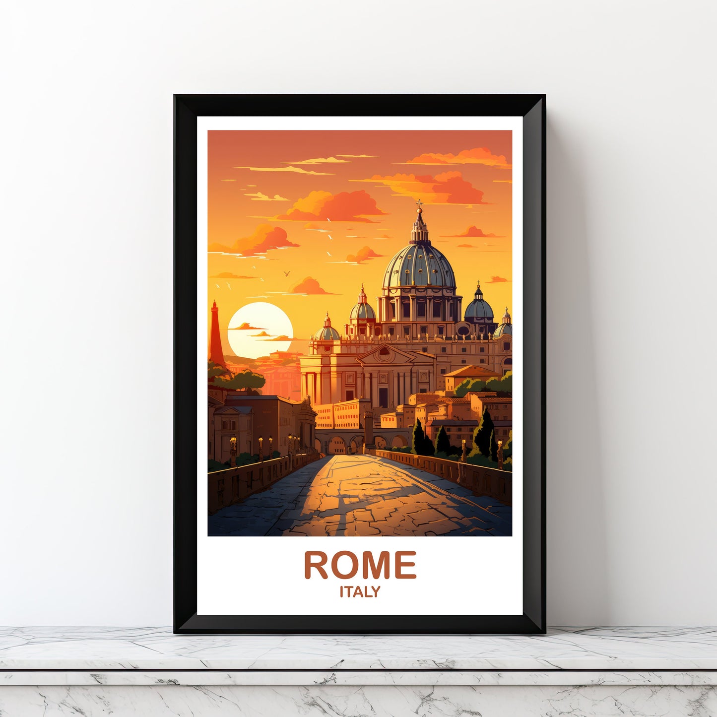 Printable Rome Travel Wall Art, Digital Rome Travel Art, Rome Travel Wall Art, Italy Travel  Art, Rome Digital Download  | DT2EU_ITRO1