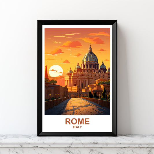 Printable Rome Travel Wall Art, Digital Rome Travel Art, Rome Travel Wall Art, Italy Travel  Art, Rome Digital Download  | DT2EU_ITRO1