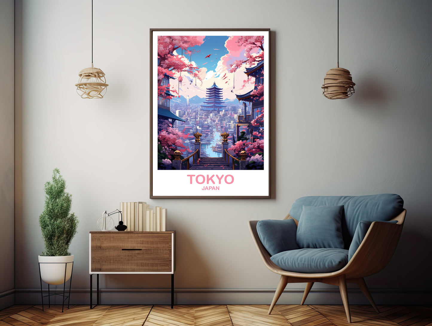 Tokyo Japan Travel Art, Tokyo Skyline, Japan Wall Art Poster, Digital Tokyo Art, Digital Printable Tokyo Travel Art, Wall Art | DT2AS_JATO4