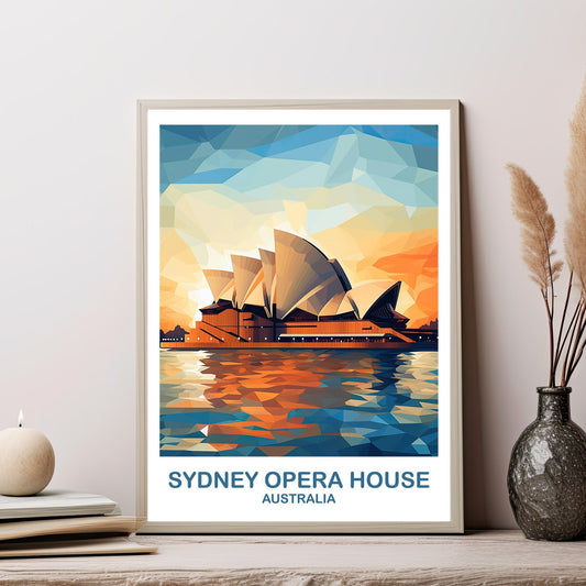 Sydney Opera House Travel Wall Art, Australia Travel Wall Art, Sydney Wall Art Poster, City Skyline Wall Art, New South Wales | T2AU_NSWSY2