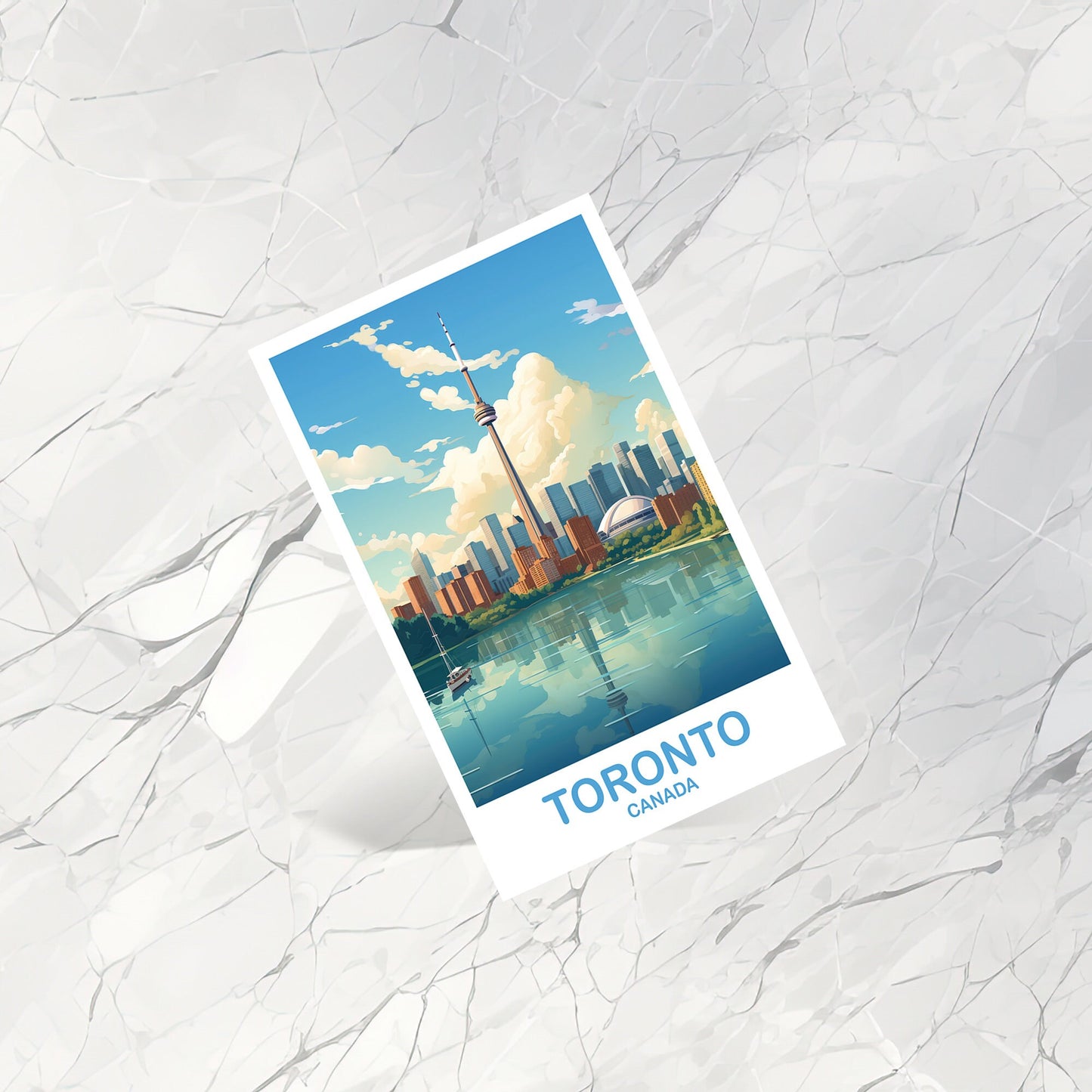 Toronto Travel Postcard, Ontario Travel Postcard, Toronto Postcard, City Skyline Postcard, Lake Ontario | T2NA_ONTO3_P