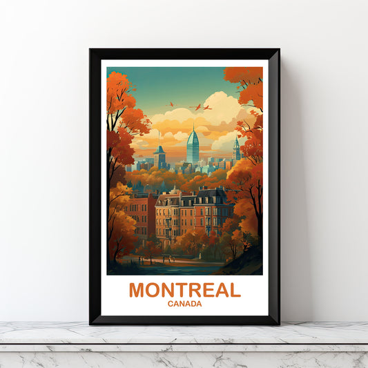Montreal Travel Wall Art, Digital Quebec Travel Wall Art, Montreal Wall Art, City Skyline Wall Art, Canada Travel Wall Art | DT2NA_QUMO1