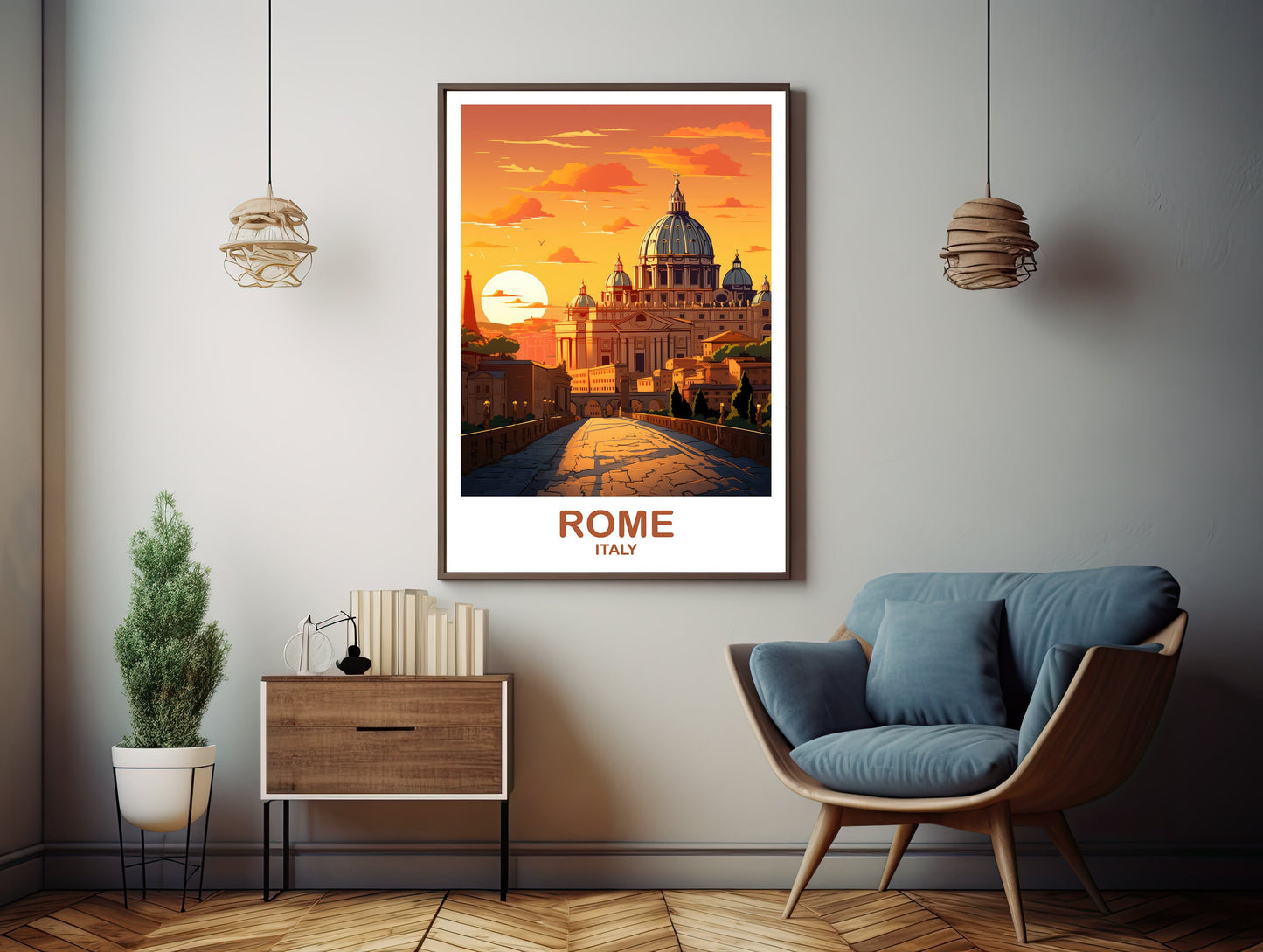 Rome Italy Travel Art Poster, Rome Travel Art, Italy Poster, Rome Travel Wall Art, Italy Travel Wall Art | T2EU_ITRO1