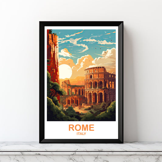 Printable Rome Travel Wall Art, Digital Rome Travel Art, Rome Travel Wall Art, Italy Travel  Art, Rome Digital Download  | DT2EU_ITRO2