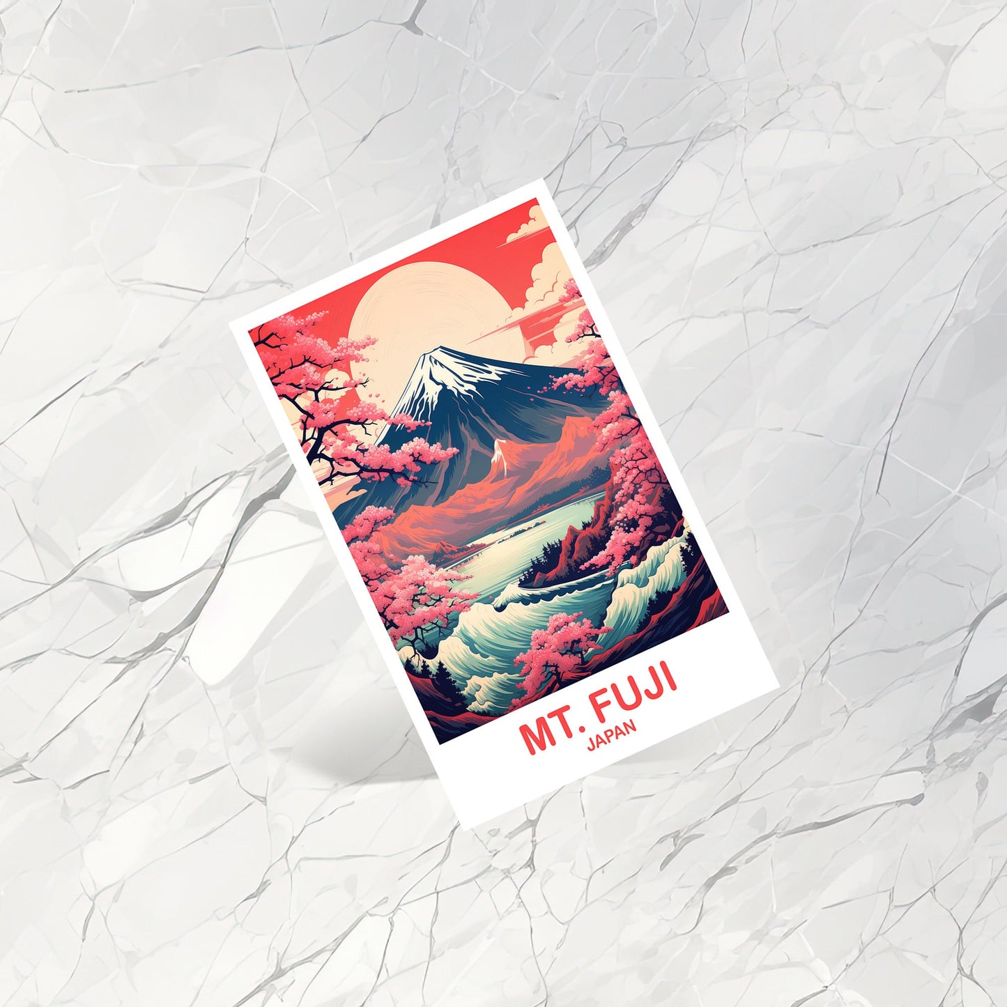 Mt.Fuji Travel Postcard, Japan Wall Art Postcard, Travel Wall Art, Landscape Travel Art Postcard, Japan Travel Postcard | T2AS_JAHO2_P