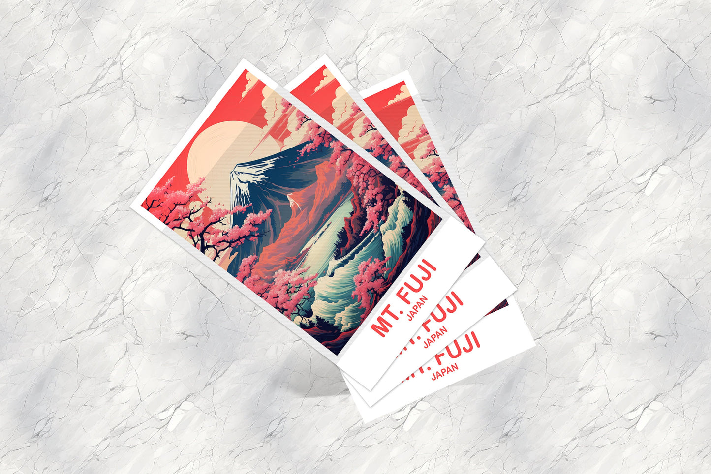 Mt.Fuji Travel Postcard, Japan Wall Art Postcard, Travel Wall Art, Landscape Travel Art Postcard, Japan Travel Postcard | T2AS_JAHO2_P