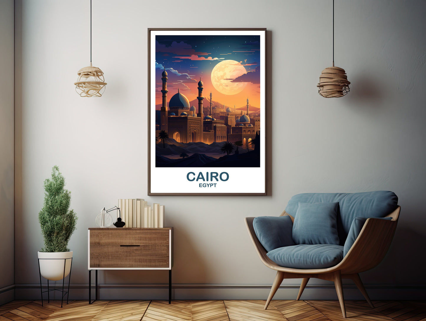 Cairo Travel Wall Art, Egypt Skyline, Cairo Egypt Wall Art Poster, City Skyline Wall Art, Travel Wall Art, Africa Travel Art | T2AF_EGCA1