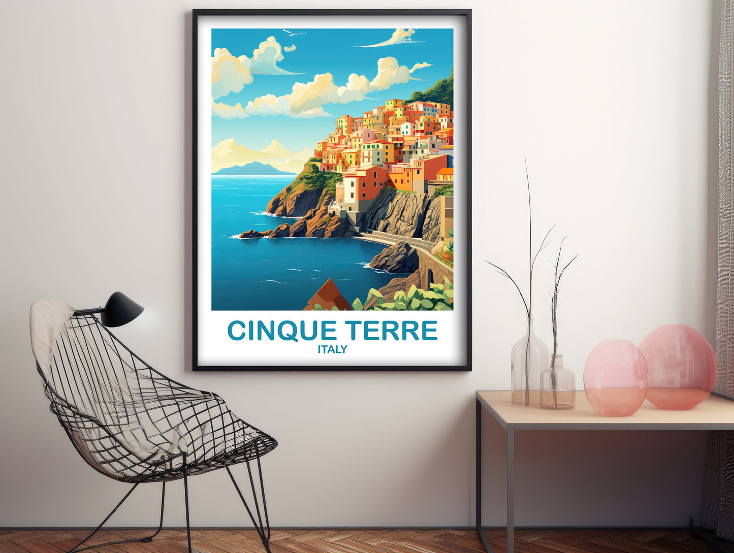 Cinque Terre Travel Poster, Cinque Terre Travel Art, Italy Poster, Cinque Terre Travel Wall Art, Italy Travel Wall Art | T2EU_ITCT1