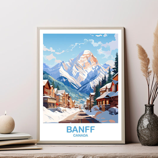 Banff Travel Wall Art Print, Alberta Wall Art, Banff National Park Poster, Wall Art, Banff Travel Art, Canada Travel Wall Art | T2NA_ABBA1