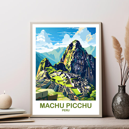 Machu Picchu Travel Poster, Puru Wall Art, Machu Picchu Wall Art, Peru Poster, Travel Wall Art Machu Picchu Puru Travel Art | T2SA_PEMA1