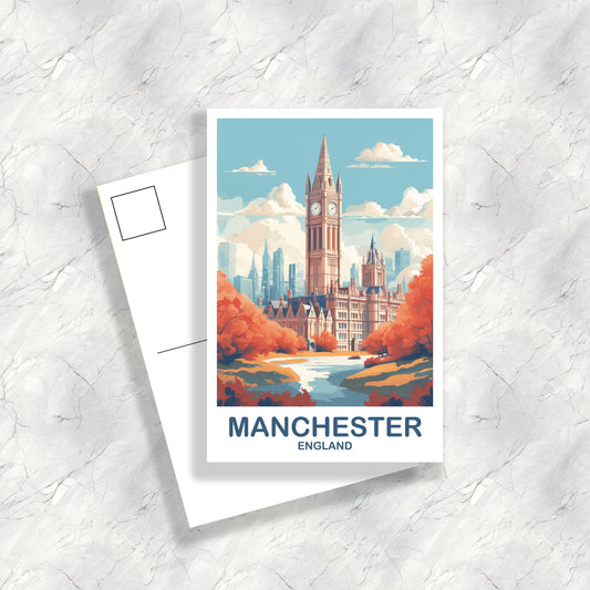 Manchester England Postcard