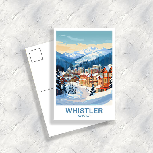 Whistler BC Travel Postcard, British Columbia Postcard, Whistler Travel Postcard, Travel Postcard, Whistler Travel Postcard | T2NA_BCWH1_P