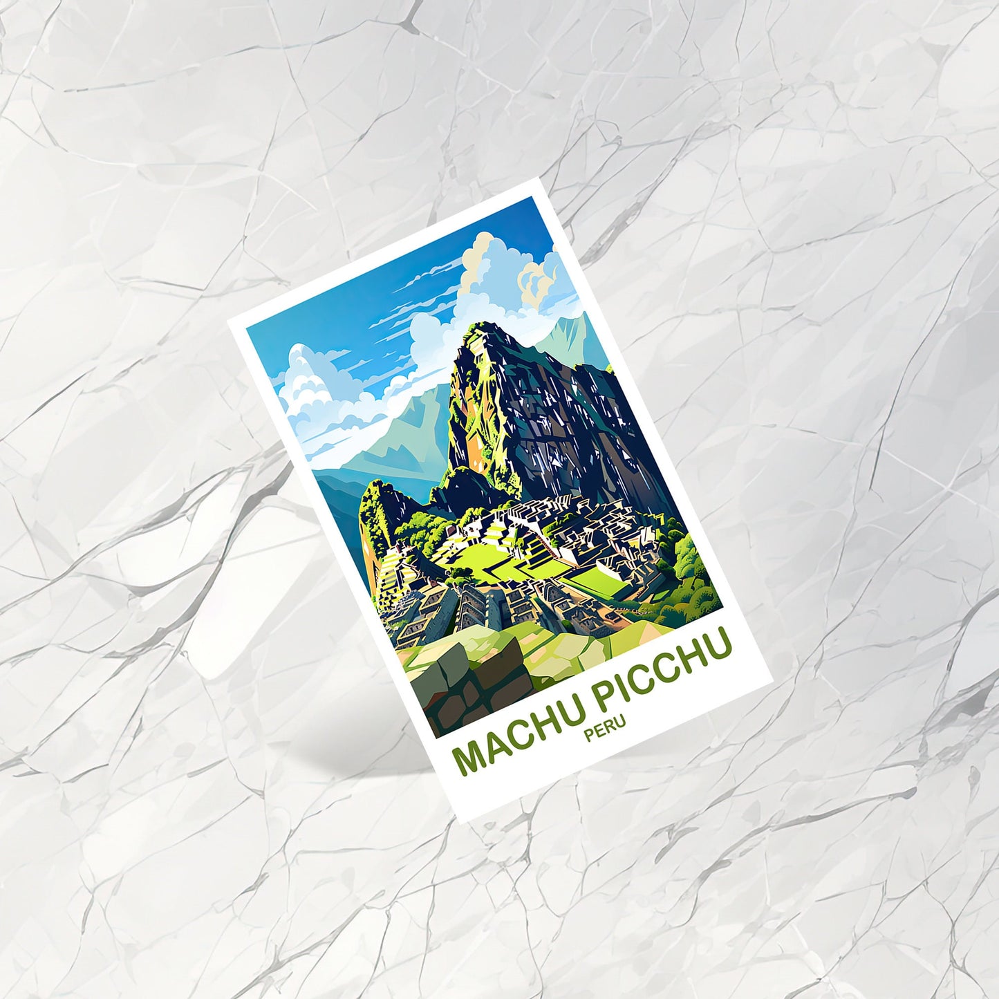 Machu Picchu Travel Poster, Puru Wall Art, Machu Picchu Wall Art, Peru Poster, Travel Wall Art Machu Picchu Puru Travel Art | T2SA_PEMA1_P