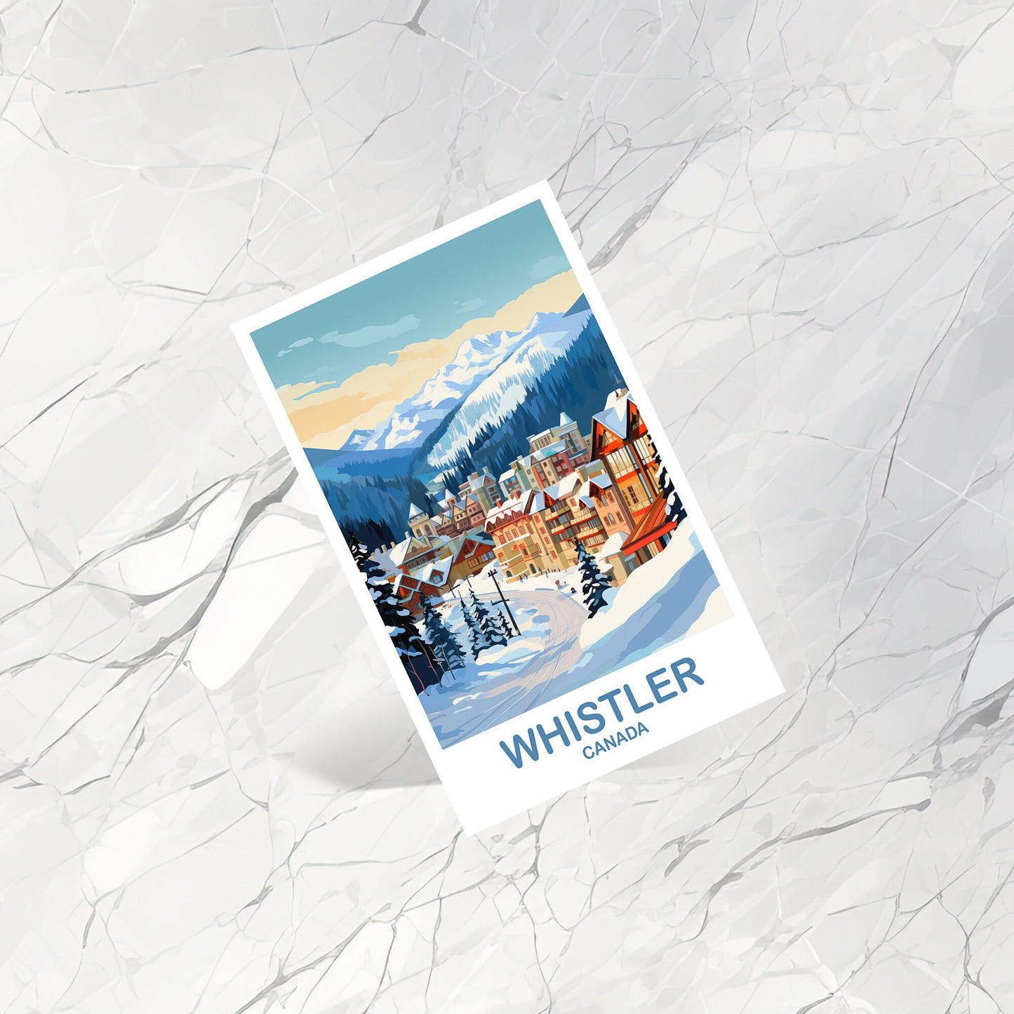 Whistler BC Travel Postcard, British Columbia Postcard, Whistler Travel Postcard, Travel Postcard, Whistler Travel Postcard | T2NA_BCWH1_P