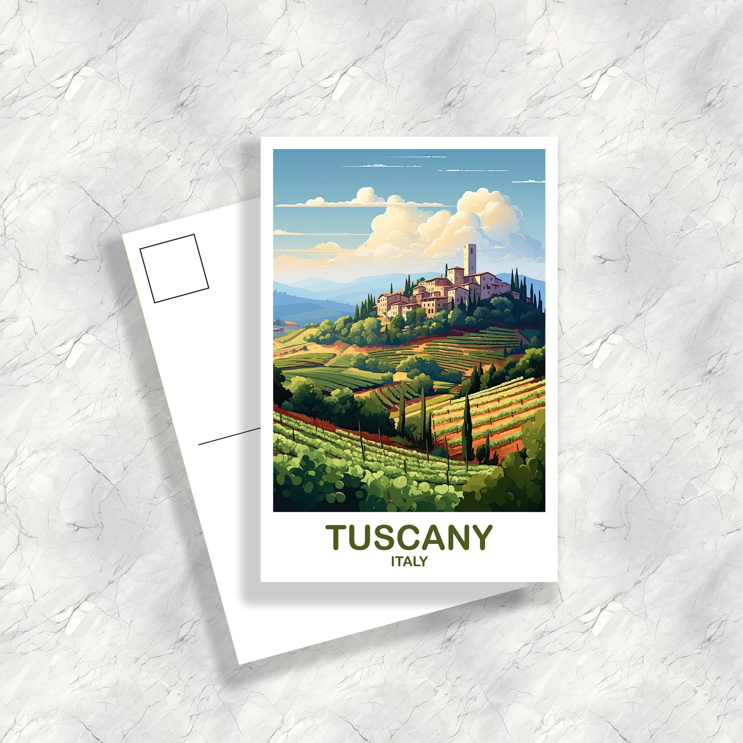 Tuscany Italy Postcard