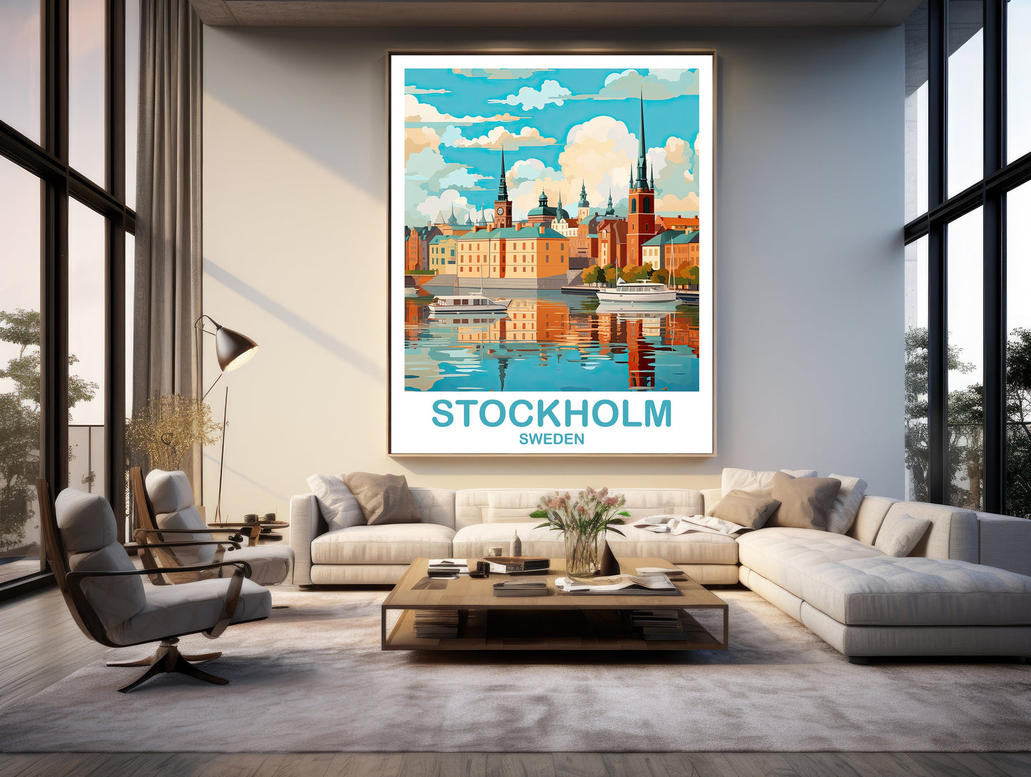 Stockholm Sweden Travel Art, Stockholm Wall Art, Sweden Wall Art Poster, Stockholm Sweden Poster, Travel Poster | T2EU_SWEST1