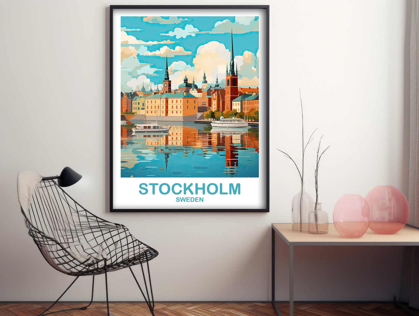 Stockholm Sweden Travel Art, Stockholm Wall Art, Sweden Wall Art Poster, Stockholm Sweden Poster, Travel Poster | T2EU_SWEST1