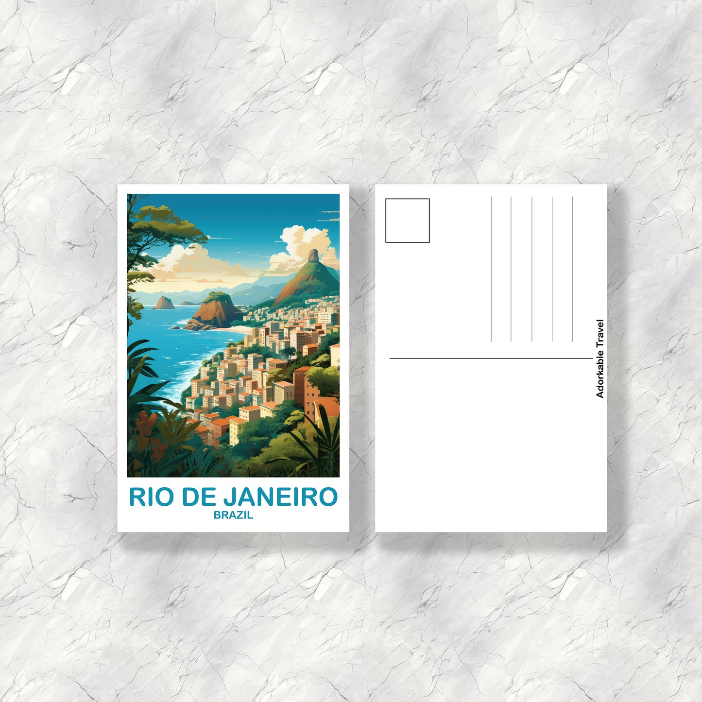 Rio de Janeiro Postcard, Rio de Janeiro  Travel Postcard, Brazil Postcard, Rio de Janeiro Brazil Postcard, Travel Postcard | T2SA_BRRDJ1_P