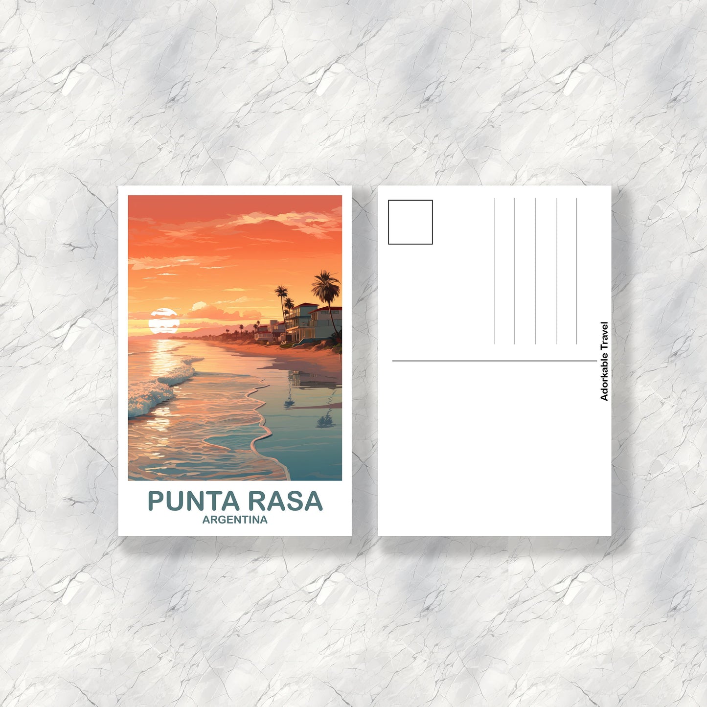 Punta Rasa Argentina Postcard, Punta Rasa Travel Postcard, Argentina Postcard, Argentina Travel Art, Travel Postcard | T2SA_ARPR1_P