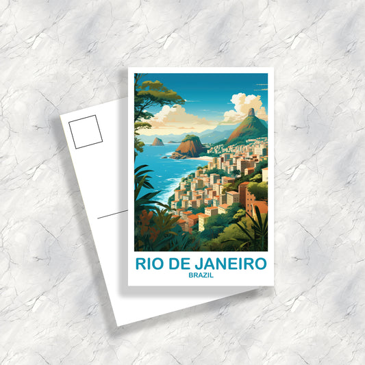 Rio de Janeiro Postcard, Rio de Janeiro  Travel Postcard, Brazil Postcard, Rio de Janeiro Brazil Postcard, Travel Postcard | T2SA_BRRDJ1_P