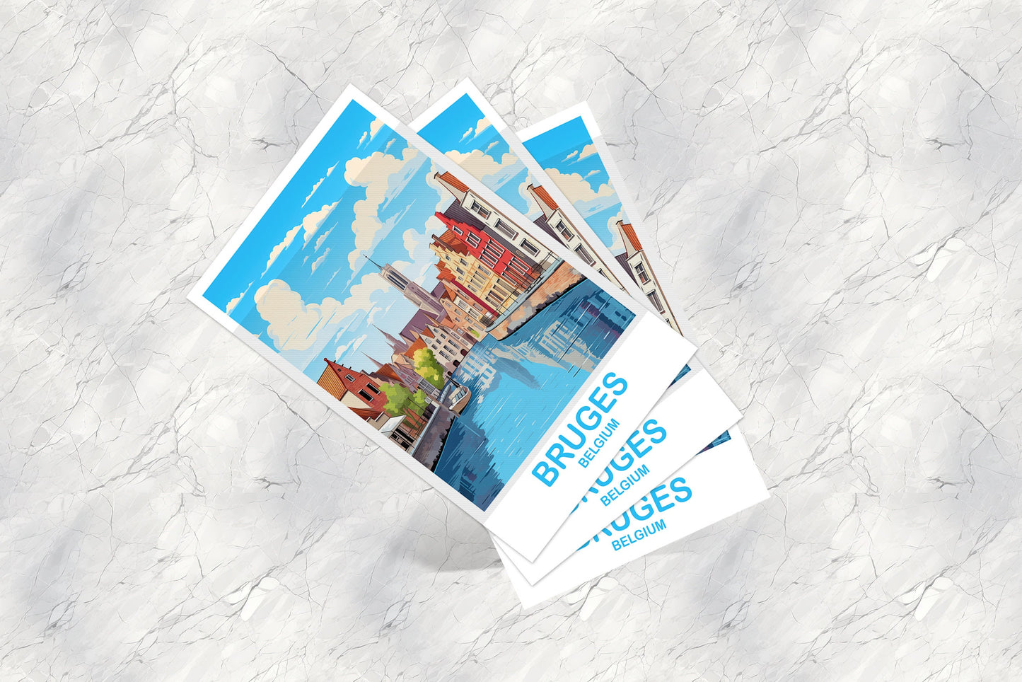 Bruges Belgium Travel Art postcard, Belgium Travel, Belgium Postcard, Bruges Travel Art, Europe Travel Postcard, Bruges Art | T2EU_BEBG1_P