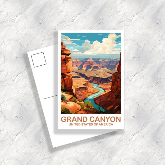 Grand Canyon Travel Postcard, Arizona Travel Postcard, National Park Postcard, Grand Teton National Park Travel Postcard | T2NA_ARGC1_P