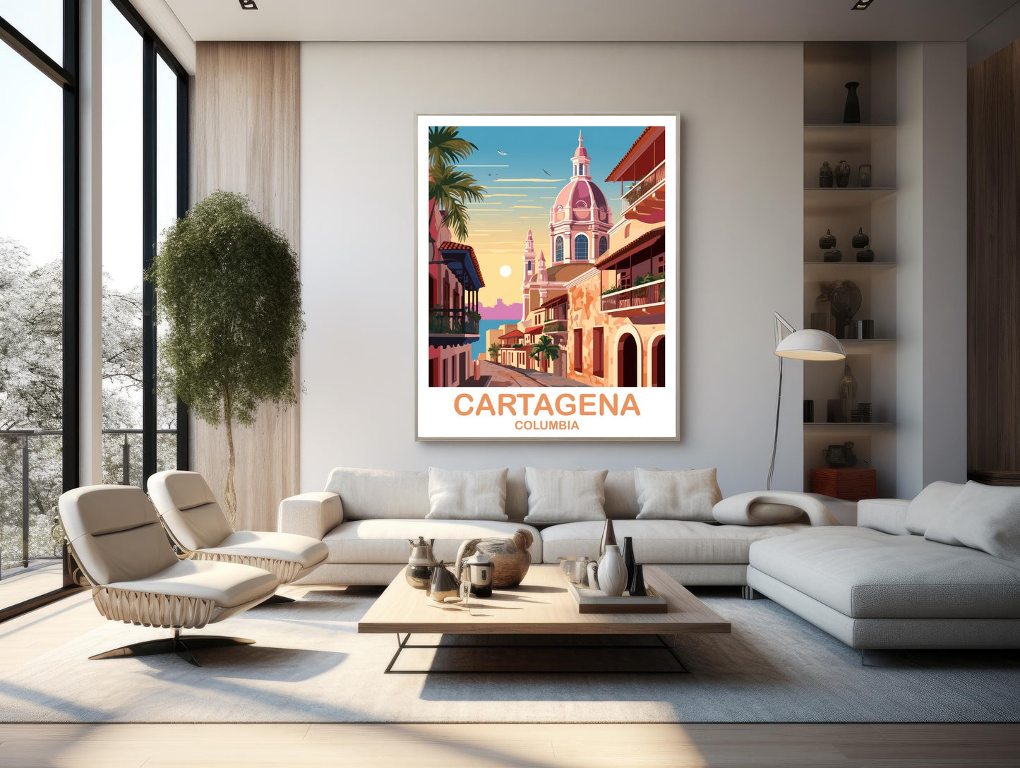 Cartagena Columbia Travel Poster, Columbia Wall Art, Cartagena Columbia Poster, Columbia Travel Wall Art, South America Travel | T2SA_COCA1