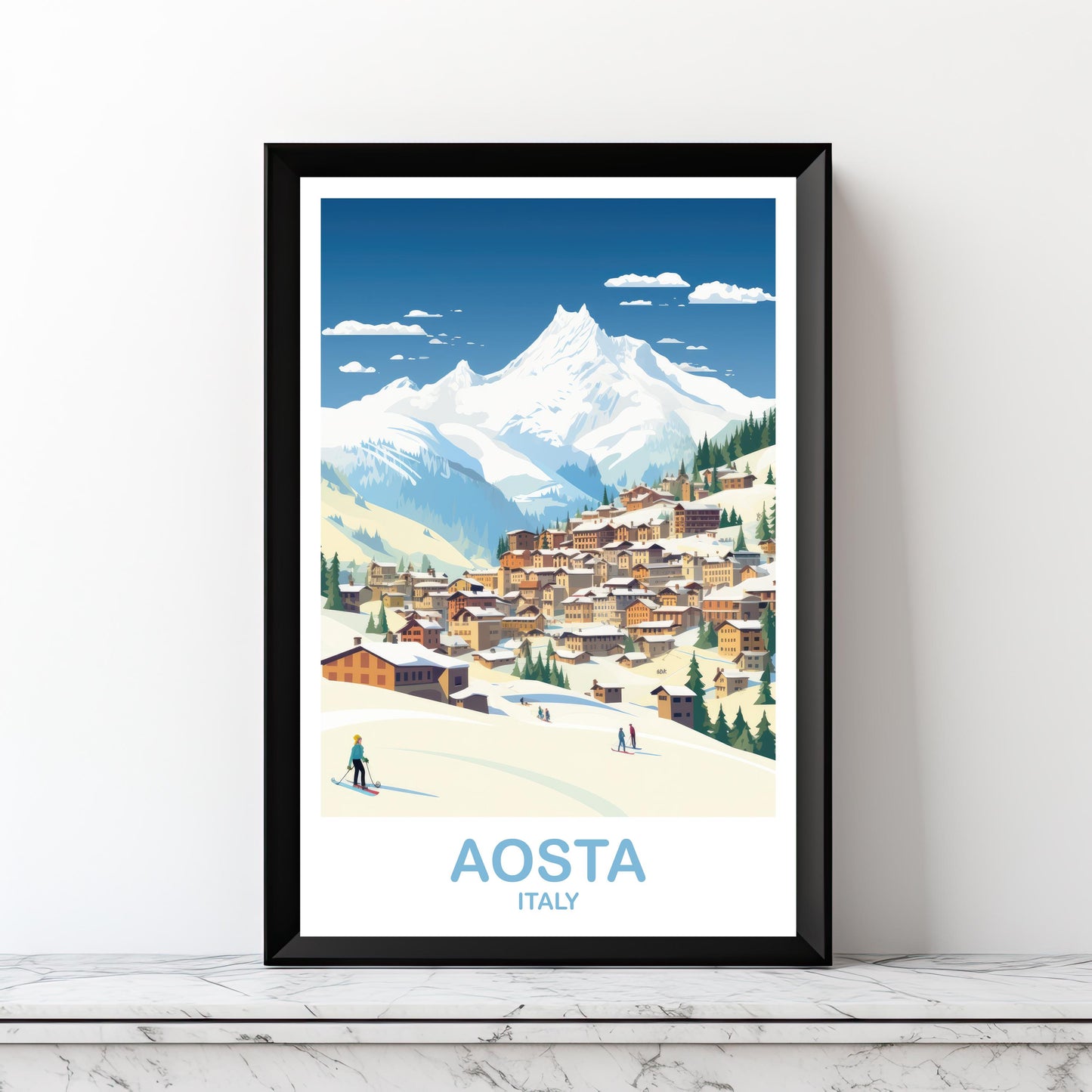 Printable Aosta Italy Travel Wall Art, Digital Italy Travel Art, Italy Travel  Art, Aosta Digital Download, Europe Travel Art | DT2EU_ITAO1