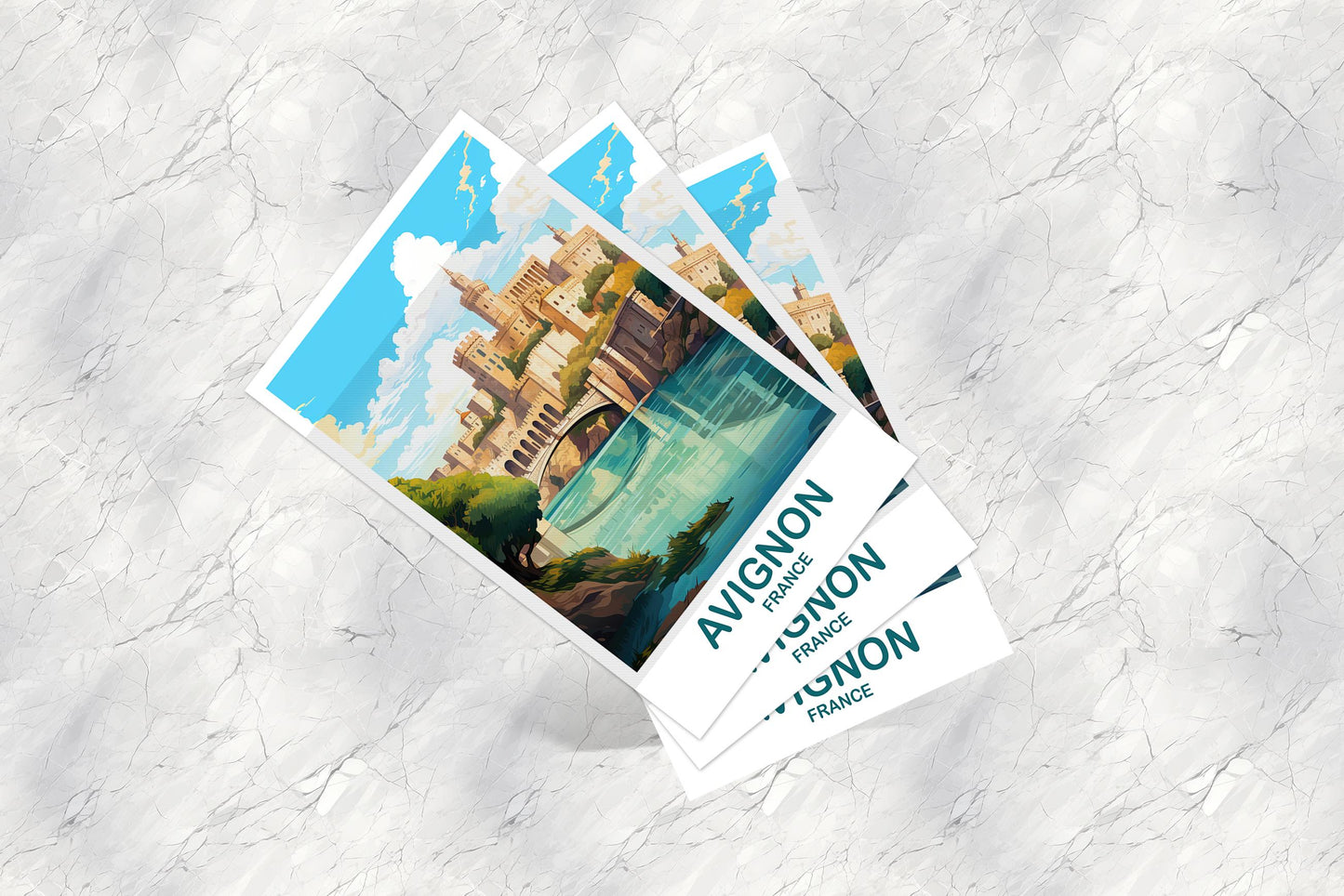 Avignon France Travel Postcard, Avignon Postcard, Avignon France Art Print, France Postcard, Europe Postcard | T2EU_FRAV1_P